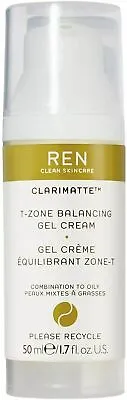 £12.99 • Buy REN Clean Skincare Face Clarimatte T-Zone Balancing Gel-Cream 50ml Boxed (Box2)