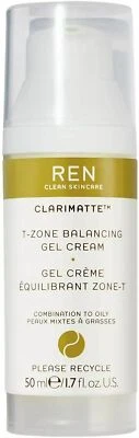 £12.99 • Buy REN Clean Skincare Face Clarimatte T-Zone Balancing Gel-Cream 50ml Boxed (Box2)