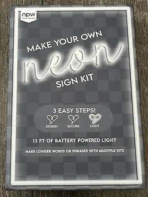 Make Your Own Neon Sign Kit 13 FT Battery Powered Light • $14.20
