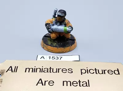 Warhammer 40K Astra Militarum Steel Legion Missile Team Crew Metal OOP A1537 • $20.69