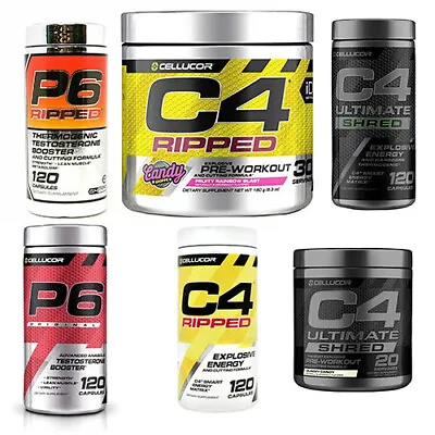 Cellucor P6 Red - P6 Ultimate Black - P6 Orange Ripped - P6 Ultra *TESTBOOSTERS* • $16.99