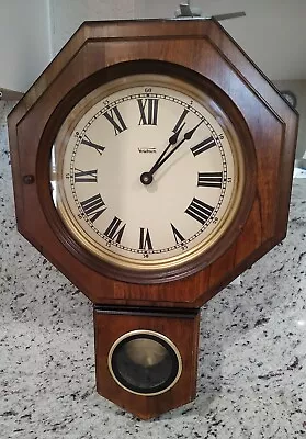 Vintage Verichron Quartz Pendulum Wall Clock 21  X 14  X 4  • $49.99