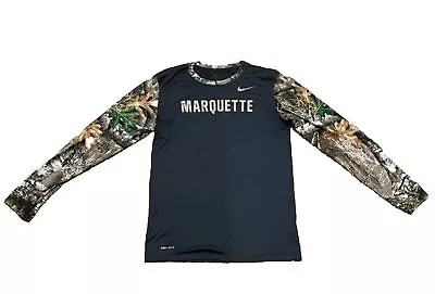 Marquette Golden Eagles — Nike Dri-Fit Camo Longsleeve Shirt — Size Men’s Small • $21.99