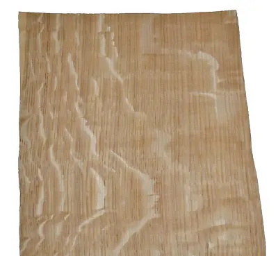 Tiger Oak Wood Veneer Sheet 5 X 22 Inches 1/42nd Thick                  L4665-20 • $11.99