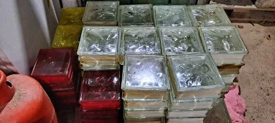 £400 • Buy Decorative Glass Blocks    72 Clear Glass, 10 Yellow & 10 Red Glass Blocks