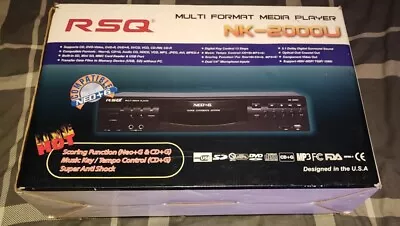 £90 • Buy RSQ NK-2000U Multi Format Media Player Karaoke Machine VGC Boxed