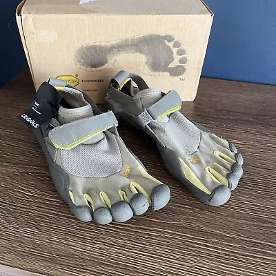 NEW Vibram Fivefingers KSO Grey/Palm/Clay W145 Women's EU Sizes 36 US Size 6-6.5 • $80