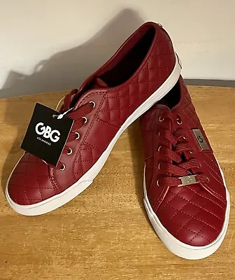 NWOB G By Guess Women’s Burgundy Quilted Low Top Fashion Sneaker Shoes 11M • $24.99