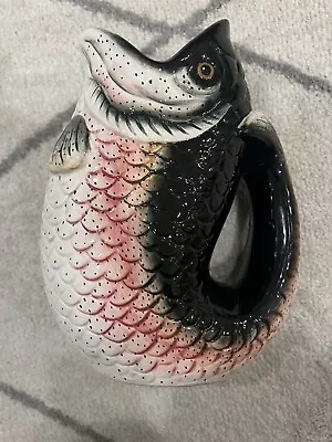 RARE Hautman Brothers “Rainbow Trout” Fish Collection Pitcher 2004  Minty! • $49.99