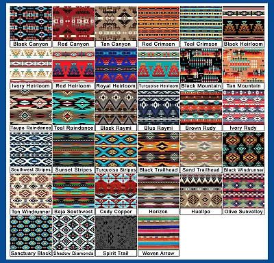 Native American Print Fleece Fabric - 60  Wide - Sold By The Yard & Bolt • $194.25