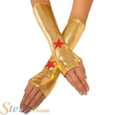 £6.99 • Buy Ladies Wonder Woman Gauntlets Super Hero Fancy Dress Costume Accessory