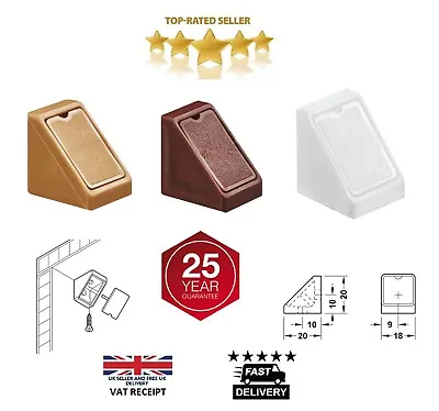 £8.99 • Buy Corner Connecting Shelving Blocks Shelf Support Bracket Plastic Plinth Fixing 