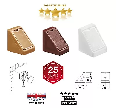 £8.99 • Buy Corner Connecting Shelving Blocks Shelf Support Bracket Plastic Plinth Fixing 