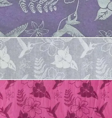 Wrapping Hummingbird Printed Cerise Lavender White  Tissue Paper Easter • £2.76
