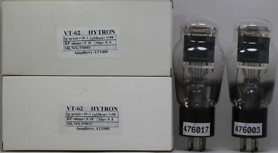VT62 Hytron Made In U.S.A  Amplitrex Tested Qty 1 Match Pair • $384