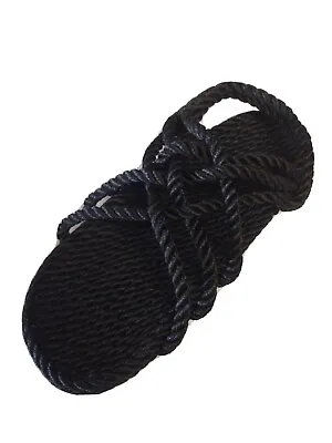 Rope Sandals Mens Size 12 Medium Width Black • $35