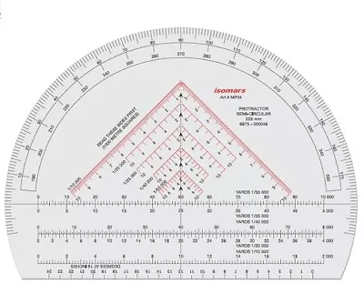 Military/Mils Protractor 9  High Quality • $18.99