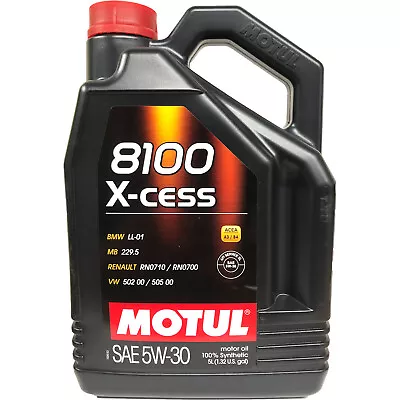 Motul 8100 X-cess Synthetic Motor Oil 5W30 - 5 Liter • $53.20