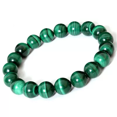 Healing Malachite Bracelet Bead Gift Stone Crystal Lava Crafts Accessory 2024 • $1.86