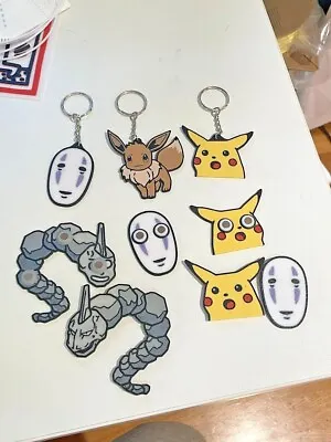 Pikachu Onix Eevee Pokémon Avatar Etc. Ornaments Keychains & Magnets • $3.49