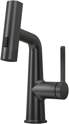 LAZ HOME Waterfall Faucet - Modern Pull-Out Sink Mixer Matte Black - NEW • $69.99