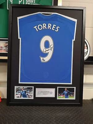 £300 • Buy Framed & Signed Fernando Torres Chelsea