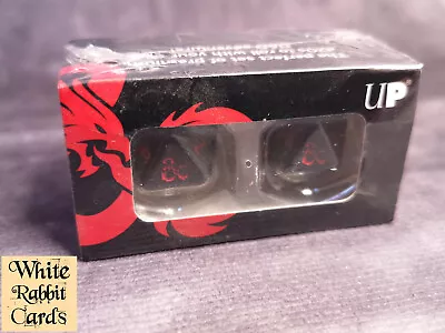 Ultra Pro Dungeons & Dragons Heavy Metal D20 Dice Set - New Sealed Black Red • £10