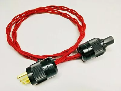 Pine Tree Audio Iso-Braid AC Power Cable 12AWG IEC Connector CUSTOM LENGTH USA • $70