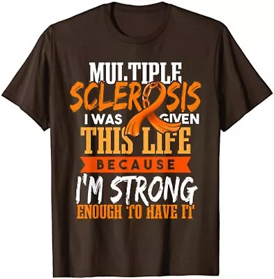 Orange Ribbon Ms Multiple Sclerosis Awareness Month Unisex T-Shirt • $19.99