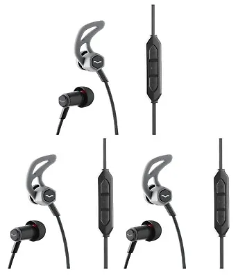 3x V-MODA Forza FRZ-A-Black In-Ear Hybrid Sport Headphones W/Built-In Microphone • $29.99