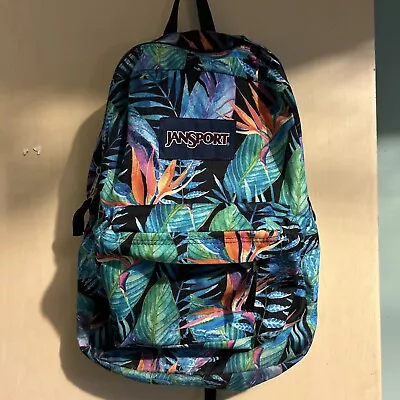 JanSport Superbreak Backpack - Vivid Paradise - Classic Ultralight Tropical • $14.99