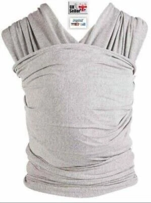 £9.95 • Buy SpartaBaby Baby Wrap Carrier Sling Soft Baby Infant Baby Sling Hands Free - Grey