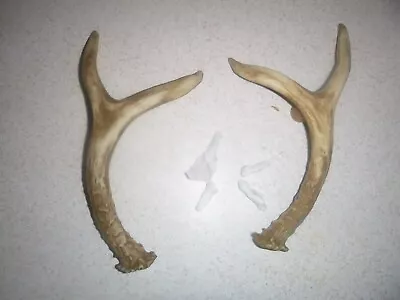 Set Of 2 Cabin Lodge 9 1/4  Faux Deer Antler Cabinet Pull Right Left Wind River • $10.50