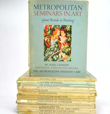 Metropolitan Seminars In Art Lot Of 15; Volumes 1-12 A-C Vintage 50s Art Folios • $74.61