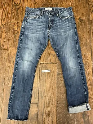 Gap 1969 Kaihara Japanese Selvedge Slim Denim Jeans - Sick Fades - Size 33x32 • $65