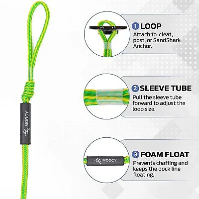 Boat Bungee Dock Line Rope Mooring Anchor Line Bungee Cord For Kayak Jet Ski • $14.99