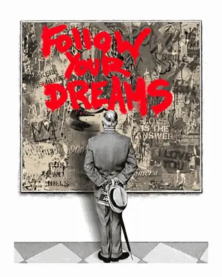 Mr. Brainwash Street Connoisseur Follow Your Dreams RED Signed And Numbered Limi • $2199.99