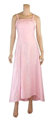 Unbranded Vintage 90s 00s Pink Satin Party Prom Dress Sz 7/8 • $42.49