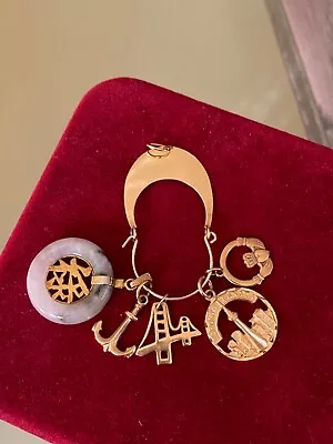 14k Charm Holder With 5 Charms • £482.56