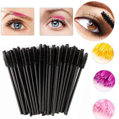 Mascara Wands Eyelash Brushes Brow Lash Extension Spoolie Applicator Disposable  • $3.91