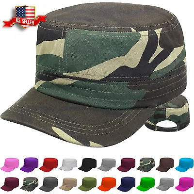 Cadet Hat Castro Style Army Caps Men And Women Baseball Cap Adjustable Size • $8.94