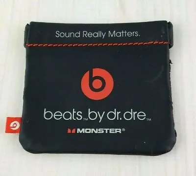 Beats By Dr Dre Monster Sound Really Matters Carrying Case Pinch To Open Black • $0.75