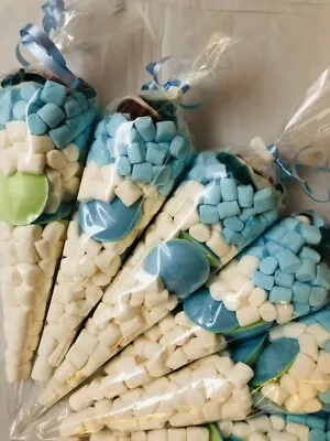 Gluten & Dairy Free Sweet Candy Cones Sweets Party Filled Sweet Gift Cone Blue • £6.64