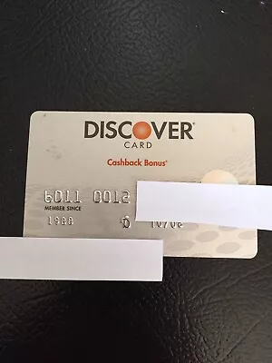 Vintage Expired Discover Credit Card • $9.99