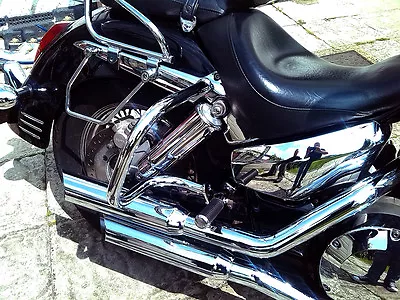 Honda VTX 1300 Retro R S And T Chrome Rear Crash Bars Guards Protectors • $171.52