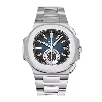 Patek Philippe Nautilus Chronograph Auto Steel Mens Bracelet Watch 5980/001A-001 • $99950