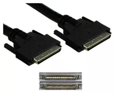 USED 6ft Long 68pin.8mm VHDCI Male~M Ultra320/U320 PC/Sun SCSI Cable/Cord/Wire • $14.99