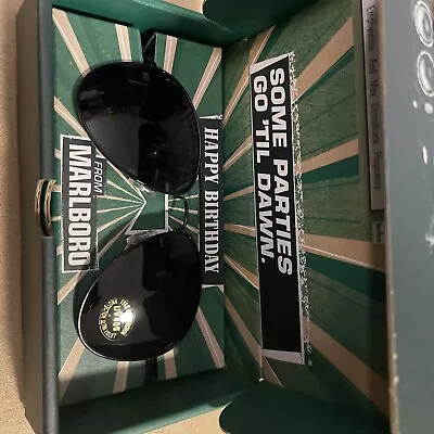 Marlboro Happy Birthday Promo Aviator Sunglasses New In Box Green Menthol Pair • $21.99