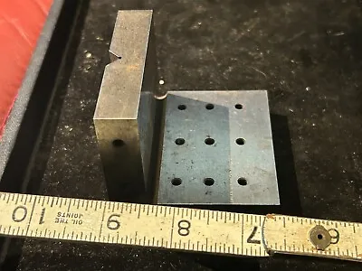 MACHINIST GrG TOOLS LATHE MILL Precision Ground Right Angle Plate Block • $55.99