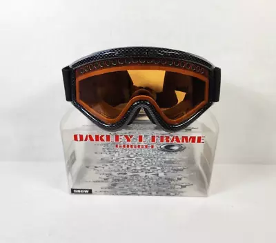 Oakley L Frame Snow Goggles Adjustable In Box 2005 Carbon Fiber Ski Goggle • $39.98